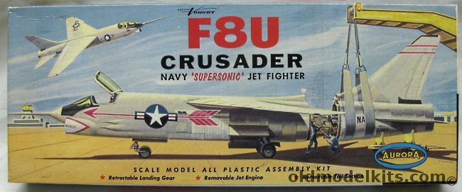 Aurora 1/50 F8U Crusader - (F-8), 119-98 plastic model kit